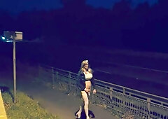 Sexu apparel cd displaying and cuming for van drivers