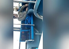 Caught a str8 stud masturbating on the bus