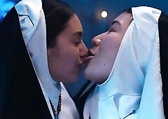 Corrupted Convent Riding - Kyoko, Nata Gold & Shelena Futanari Sex