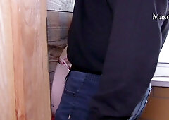 Pretty Blonde German PAWG Gets Anal-fucked In the Glory Hole