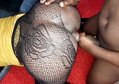 Passionate ebony beauty shares intense excessive orgasm with massive black cocks