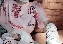 Chinese Crossdresser Public Stockings and High Heels Cu