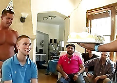 Birthday boy gets a hunky stripper for his party