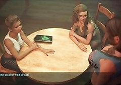 Hot blonde with big boobs in a wild PC gameplay adventure