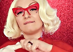 Asmr: Nitrile Vinyl Gloves Blogger Arya Grander in a Latex and Rubber Halloween Costume