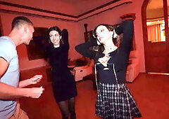 Swingers Club Party - Hardcore Sex with Horny Brunette