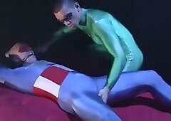 Superheroes captured and fucked