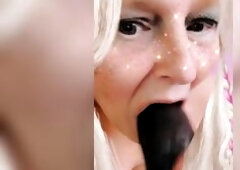 Thiz bitch dont know the word waste all the cum this babe smack