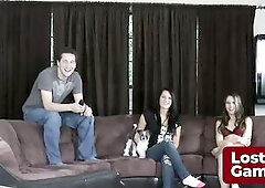 3 beautiful angels dive into the gripping game of Juggleballs, where each bounce counts. Kandie, Amber, and newcomer Sassy compete, but as the game he