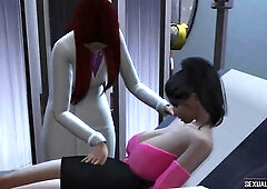 Shemale Doctor Seduces Patient After Medical Checkup and They End Up Banging - SHA