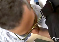 Explicit assfucking enjoying act