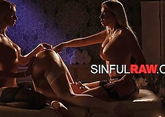 Conquering Brittany Bardot and Amber Jayne's pornstars xxx