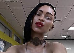 My big-bootied teacher rewards me for being a good student by eating her pussy - Jazziuu