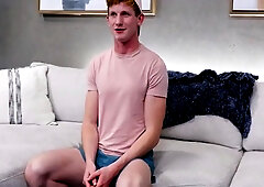 Solo Anal Fingering Stud Jerking Cock Till Cumshot After Casting 7 Min - Gay Porn