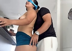 Stepmom Marasexxxx shows off her big ass and gets a creamy anal invasion