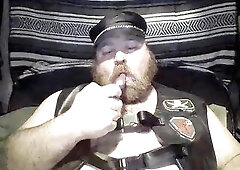 Leather Bear Smokin'