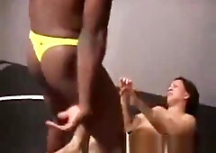 Interracial wrestling