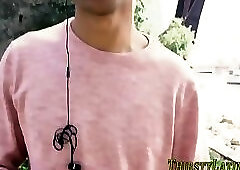 Pov latino sucks hard pole