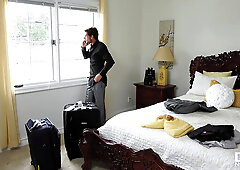 Hot American milf Alexis Fawx gets her pussy drilled head down and ass up