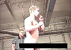 Naked wrestling, nude athletes, bodybuilder man