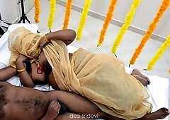 Indian housewife Desisridevi enjoys passionate first night with her partner
