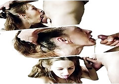 Sloppy blowjob and ass licking delivery man