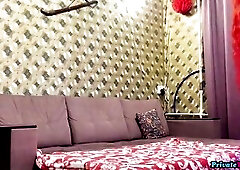 Sex in Mother Russian Federation. A loving Russian pair has homemade sex.