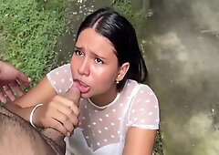 My God Public Student 18+ Lets Her Teacher Fuck Her When He Catches Her Bringing Clothes Through The Backyard Of Her House