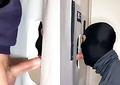 Anon blowjob, gay glory hole, amateur gay blowjob