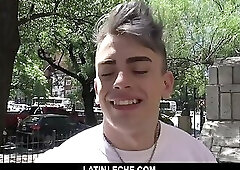 LatinLeche - Wavy Haired Stud Sucks A Thick Latino Cock