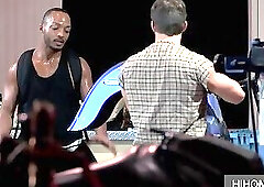 Gay Repair Shop Technician Investigates Walk-In Cock - Nicholas Ryder and Dillon Diaz