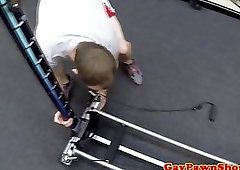 Desperate amateur sucking cock for cash