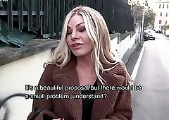 Exclusive - Amateur - Italian MILF Cheats on Her Husband for 1,000 - English subtitles