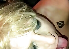 Slutcumwhore Angie swallowing cum