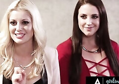 Stacked Hottie Has three-Way With two Blondes