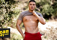 Muscular Alex Strokes His Hard Cock