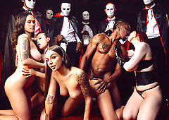 Sensual hot teens g spot smashed by BBC at orgy party