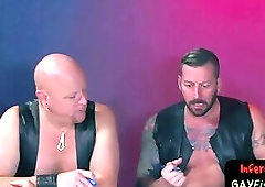 Fisting foursome leaves twinks gaping