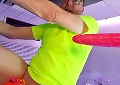 Prostate squirt, anal masturbation, gay anal dildo