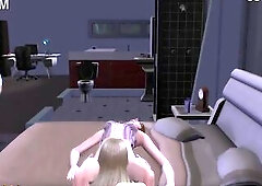 Sims 4 (Celebrated three babes screw)