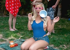 Two beauties Bailey Brooke and Cassidy Banks are eating each other's pussies