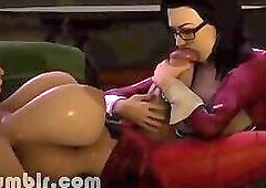 3D Christmas tranny Porn