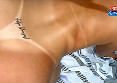 Big booty Latina MILF with glasses gets fucked DGS with cum on her face