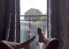 Window Have fun and Jizm - extrem risky