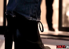 Pervy shemale caught black boyfriend