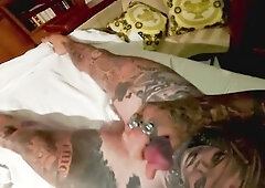 Trans Large weenie did 69 with the tattooed stud with massive jock