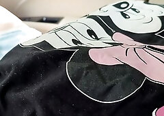 Sexy College Angel eighteen+ in Hawt Brassiere Teasing My Knob and lets Me Merely Touch Her Large Natural Tits