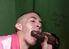 GloryholeAndHandjobs - Delicious gay Tj Gold enjoys loud sex