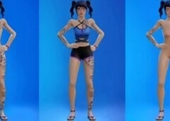 Crystal Fortnite Dances but all Naked (Savage, Build Up, Billy Bounce,...) (Mix by @ Tyler TDG)