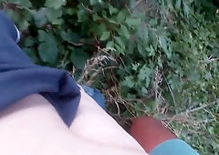 Biggbutt2xl torn up by BIG BLACK COCK dark-hued spear outdoors north Philly